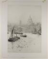 Collection of approximately 17 prints, including etchings and drypoints.
